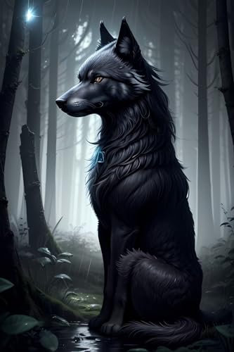 Diamond Painting Tier Wolf DIY 5D Diamant Painting Bilder 80x120 cm Full Drill Mosaik Bastelset Kinder Malen Nach Zahlen Erwachsene Große Diamant Malerei Crystal Art for Home Wall Decor Gifts j 52