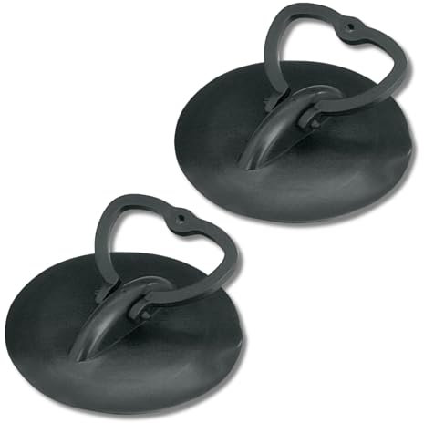 homeXpert Universal Waschbeckenstöpsel [2 Stück], Abflussstopfen - aus Silikon, für Spülbecken und Badewanne - Stöpsel für Abflüsse mit 45,5 - 60mm, optimal für Küche und Bad