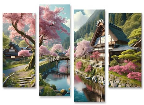 islandburner Prime Image sur Toile Photo Réaliste Japon Fleur de Cerisier Courbes Douces Images Images Murales Poster