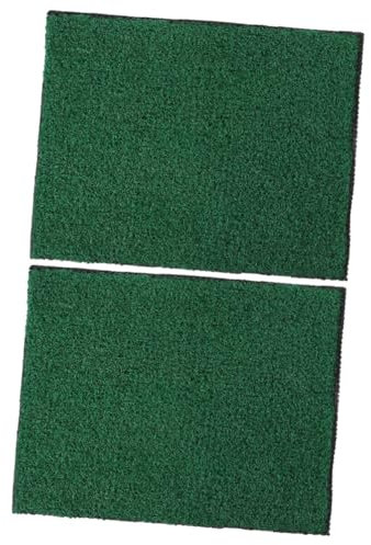 Happyyami 2sheets Artificial Grass Mat for Aquarium Landscape Thick Turf Grass Pad for Fish Tank and Garden Decoration