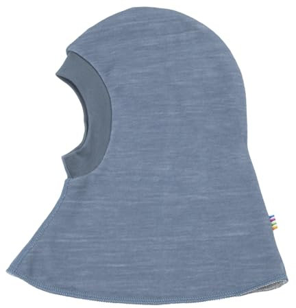 Joha Baby Kinder Jungen Mädchen Schalmütze Merino-Wolle/Bio-Bambus, Größe:48, Farbe:blau