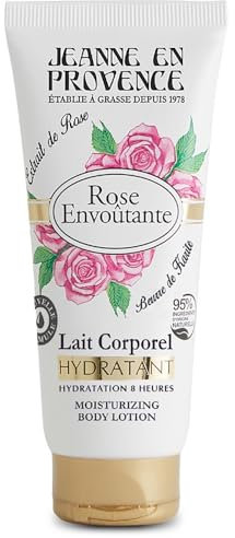 JEANNE EN PROVENCE - Intensivt återfuktande och doftande kroppsmjölk - förtrollande rosa doft - 95% ingredienser av naturligt ursprung - torr hud - tillverkad i Frankrike med fet - 200 ml