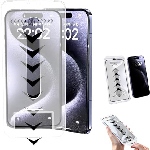 Eowduk Silk Screen Dust-free Room Tempered Film, Tempered Glass Screen Protector for iPhone 16/15/14/13/12 Pro Max (Privacy Version,for iPhone 15)