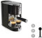 Krups Virtuoso + Pump Espresso Machine, Sleek Compact Design, Auto Flow-Stop, Espresso and Cappuccino Maker, Black Stainless Steel, XP444GG0