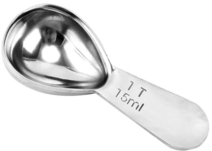 Ciieeo Juego De Cucharas Medidoras De Pala Profunda Para Cocina 15 Ml De Acero Inoxidable Sin Mango