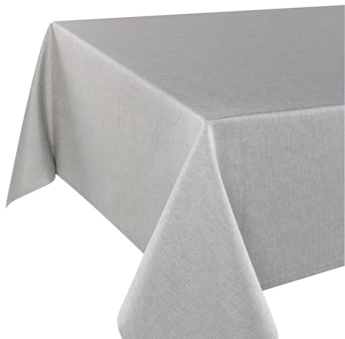 Tischdecke Wien Home für Bierzeltgarnitur - Fleckschutz - 110x260 cm grau | Wasserabweisende Gartentischdecke – die strapazierfähige und pflegeleichte Decke für drinnen & draußen
