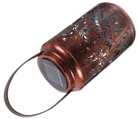 jojofuny Solar Butterfly Garden Light Outdoor Fairy Garden Decor Solar Lanterns for Retro Style Easy Install