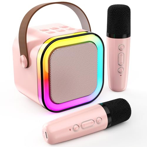 Soundbar for tv: Karaoke Machine Sound Bar with 2 Wireless Microphones