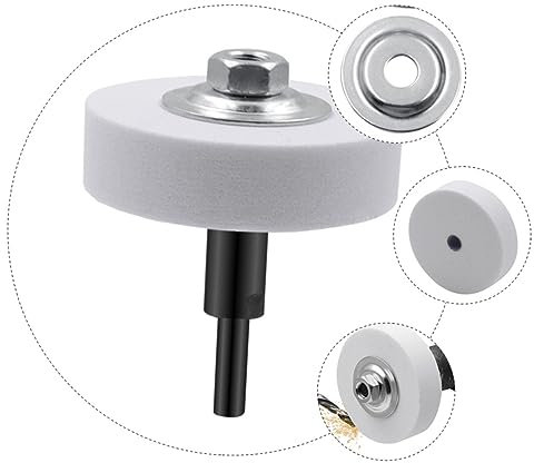 ULTECHNOVO Ruedas De Pulido Blanco De Corindón Para Taladro Eléctrico Muela Abrasiva Resistente y Duradera Accesorio De Lijado Para Molido De Metal Máquina De Mano