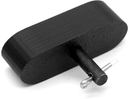 Auxazalux Oblong Roller Glides Dowel Slider Furniture Repair Piece with Pin for Most Futon Frame Makes and Models