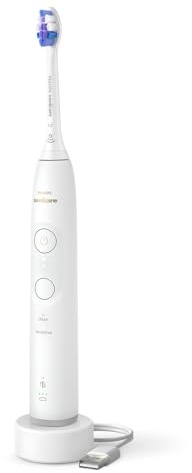 Philips Sonicare 6100 HX7400/01 Electric Toothbrush, 62000 movements/min, 2 modes, 3 intensity levels, Pressure Alert, BrushSync Reminder, 2 min Timer, 1 head, White