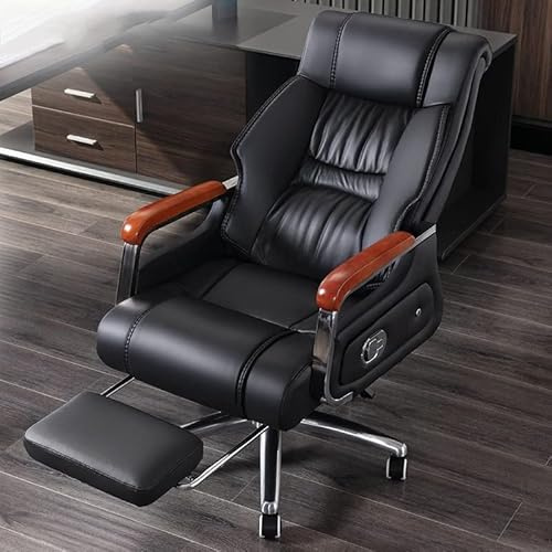 ASumPio Massage Big and Tall Video Task Chair,Click5 Lumbar Support with Flip Adjust Armrests High Back Ergonomic for Lumbar Support Task Swivel,Bonded Leather Comfortable a