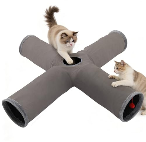 Kattunnel,Interaktiv Vikhbar Labyrindleksak & Rör - Flexibel Katt Lektub för Lek och Utforskning,Perfekt För Halloween, Jul Och Födelsedagskalas Och