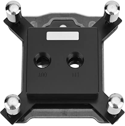 Sxhlseller Bloque de Refrigeración por Agua de CPU para LGA 1150/1151/1155/1156, Base de Cobre Rojo Bloque de Agua de PC Resistente Al Calor de 3 Mm, Cubierta Superior POM de Alto Rendimiento