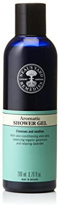 Neal's Yard Remedies Aromatic Shower Gel, Body Wash With Relaxing Lavender & Geranium, Vegan & Cruelty-Free, 200ml