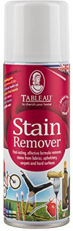 Tableau Stain Remover, Removes Most Oil, Grease, Candle Wax, Chewing Gum and Pen Marks From Fabric and Upholstery. 200ml