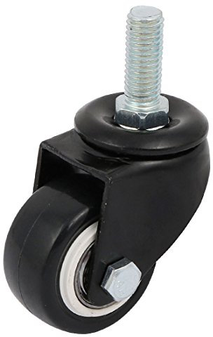 Aexit 1,5-Zoll-Einzelrad M10x25mm Gewindezapfen-Lenkrolle mit Gewindestift (8eb093bbf49de8fcc1cc80818285986d)