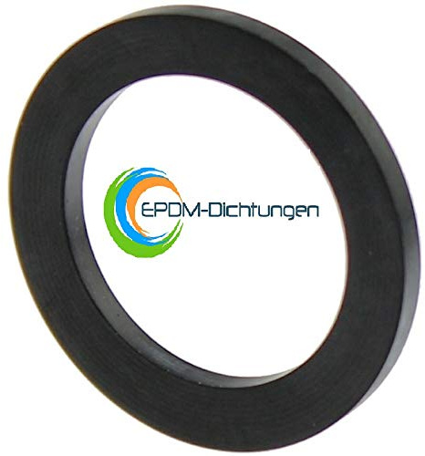 Flachdichtungen Gummidichtungen 3/8, 1/2, 3/4, 1, 1 1/4, 1 1/2, 2 aus EPDM (10 Stück 1 1/4 Zoll 38,5x29,5x2mm)