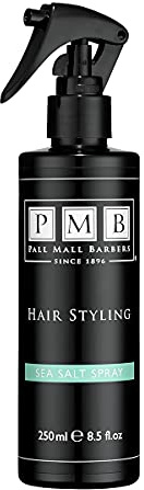 Pall Mall Barbers, Finest Hair Styling for Men Since 1896 - Sea Salt Spray for Hair - 250ml | Subtle Hold Mens Hair Styling Spray - Beach Waves Messy Undone Look