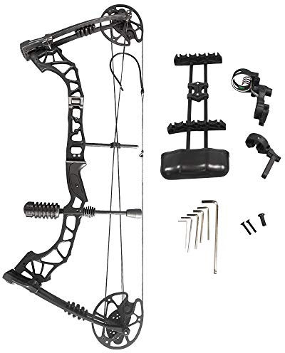 MILAEM Bogenschießen Compoundbogen Jagdbogen Sportbogen 35-70 lbs Verstellbare Erwachsenenbogen IB0 320 Außenschießen Rechtshänder (Type 1)