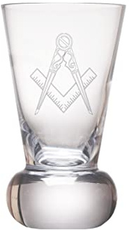 County Engraving Personalised Crystal Masonic Firing or Toasting Glass with Gift Box - Enter Your Own Custom Text