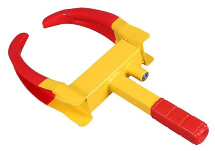 Mesybveo Radkralle Reifenkralle Wegfahrsperre, Parkkralle Diebstahlsicherung Radschloss mit 2 Schlüsseln, Universal Radschloss mit 9 Loch Verstellung und Sicherheitsschloss, für Auto, Motorrad