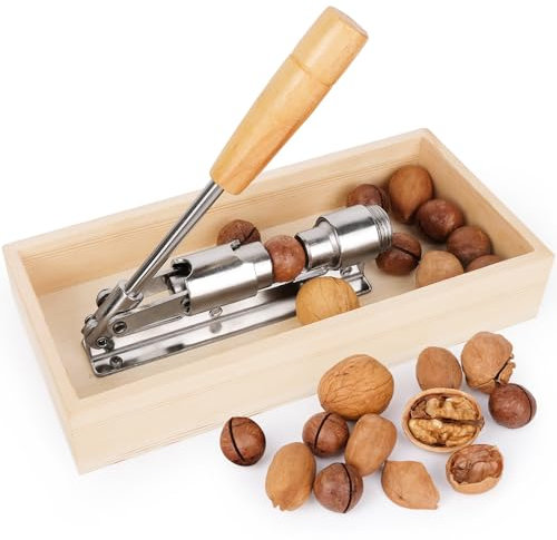 ChromLives Cascanueces Acero Inoxidable Alicates De Nueces Cascanueces De Nueces Clip de Nogal ara Nueces, Nueces de Macadamia, Pistachos y Nueces de Brasil