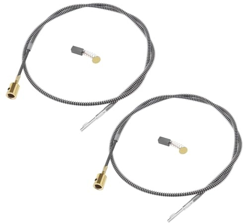 LT Easiyl 4-teiliges Rotierendes Schleifwerkzeug Elektrisches Schleifwerkzeug Axiale Federdrähte Kohlebürsten-Zubehör Kompatibel mit Foredom Kompatibel mit Grobet-Motoren