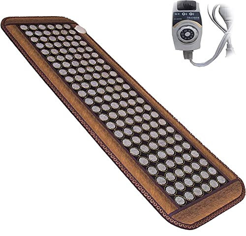 Jade Tourmanium Wärmematte,Wärmeunterbett,Ferninfrarot Heizkissen,Heizmatte Turmalin Unterbett Topper Infrarot Wärme,Turmalin Jadestein Matte Mit Infrarot,Lindert Schmerzende Muskeln,Gelenke 150*50cm