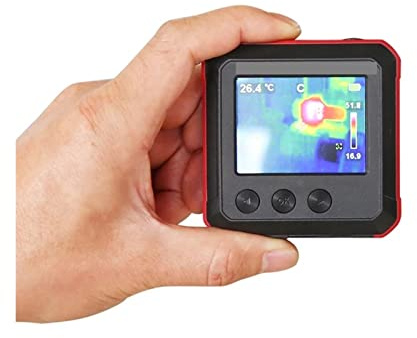 Mini Thermal Imager Pocket Termocamera a infrarossi compatta for imaging Temperatura industriale Rilevamento del riscaldamento a pavimento,Custodia Resistente