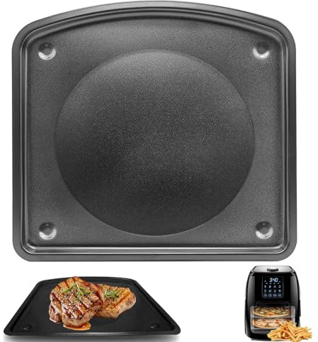 GCQ Air Fryer Replacement Tray for Electrolux Experience 12L EAF90 Air Fryer Oven, 10’’×9.6’’ (25.5*24.5 CM) Food Grade Air Fryer Accessories Grill Pan Grill Plate Crisper Plate Replacement Parts Rack
