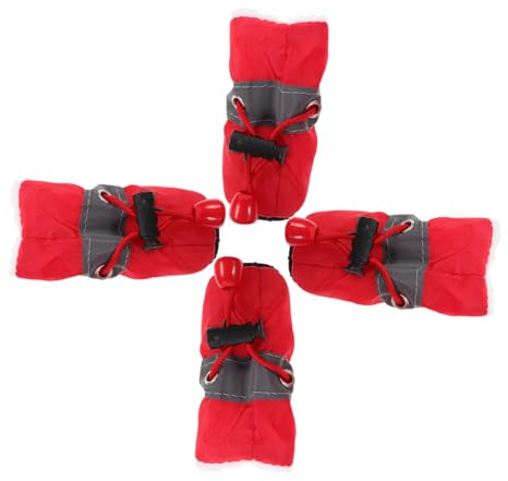 Happyyami Hundeschuhe Xxs 4 Stück Rutschfeste Haustierschuhe Für Haustiere Welpenstiefel Welpenschuhe Für Den Außenbereich – Rutschfeste Haustierschuhe Praktische Hundestiefel Hundeschuhe Hundestiefel