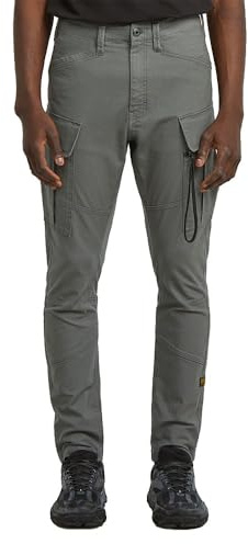 G-STAR Zip Pocket 3D skinny cargobyxor 2.0, Grå (Gs Grey D24307-e172-1260), 34W / 32L
