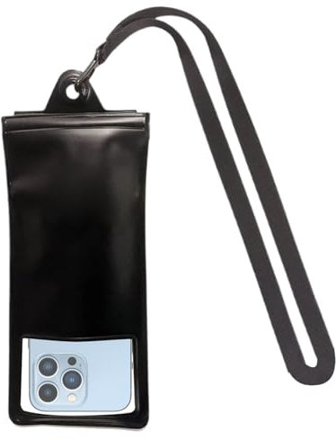 Genérico Waterproof Phone Case, Smartphone Dry Pouch 4.13x7.09in, Clear Touchscreen Cover with Lanyard, Anti-Fog Seal, Full Protection Carrier for Hiking, Beach, Travel, Outdoor Adventures