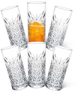 Hochwertiges Trinkgläser Set, viele Varianten, Spülmaschinenfest, dickwandig&langlebig, Saft Latte Macchiato Cocktail Longdrink Whisky Wasser Gläser (Istanbul 2 (Long/380ml) Raki&Ouzogläser 12 Stück)