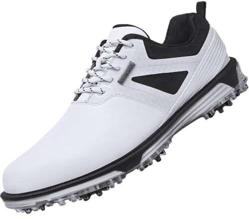 ULTIANT Chaussures de Golf Homme, Imperméables et Respirantes, avec Lacets Ajustables, Léger et Anti-Dérapant, Adaptées pour l'Entraînement et Le Jeu de Golf