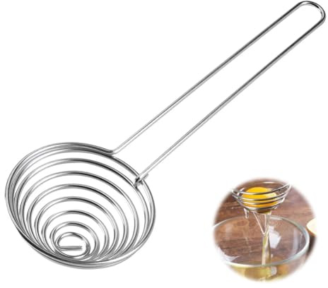 OUDQFCJ Separatore Tuorlo in Acciaio Inox, Separatore Albume d'Uovo, Strumento da Cucina per Separare Tuorlo e Albume, Accessorio per Pasticceria, Utensile per Uova