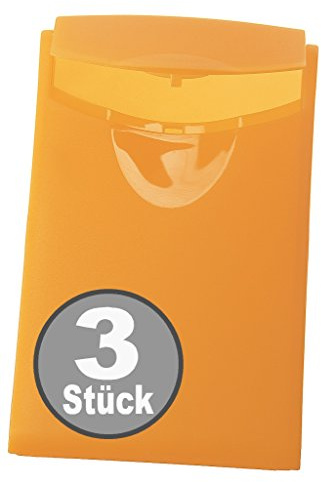 HAN Visitenkarten-Etui COGNITO, für 20 Visitenkarten (3, transluzent-orange)