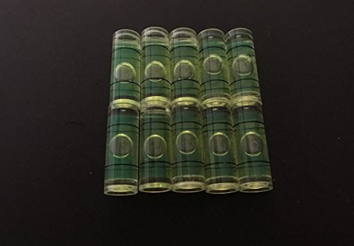 10 PCs Acrylic Tube Bubble Spirit Level Vial Measuring Instrument D 8mm L 22mm