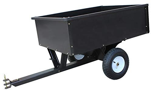 SECURA Anhänger kippbar 180KG Kapazität kompatibel mit Variolux Rasentraktor