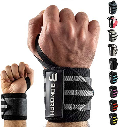 BIOMORPH Profi Handgelenk-Bandagen 54cm für Fitness, Bodybuilding, Kraftsport & Crossfit I Wrist Wraps für Frauen & Männer