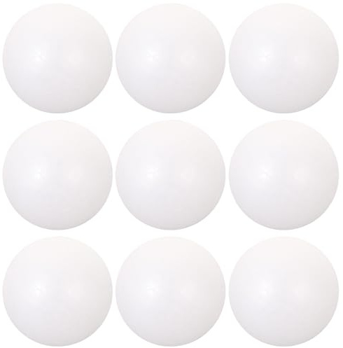 24PCS Round Foam Balls For Christmas Decoration White Polystyrene Balls | Christmas White Foam Balls Shatterproof Hanging Balls Ornaments for DIY Art Craft School Projects Easter Wedding Party Decor