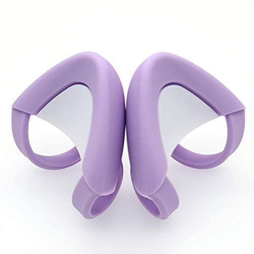 Cute Cat Ears Fits for HypreX Cloud/Cloud Stinger/Cloud Flight Headsets, Universal Fit Lovely Kitty Adjustable Attachment Straps for Video Live Gaming Headphone,Purple & White