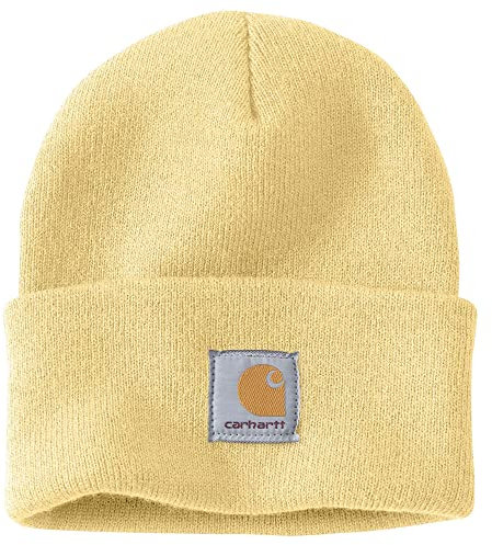 Carhartt Herren Knit Cuffed Beanie Beanie Hat, Pale Sun, Einheitsgröße
