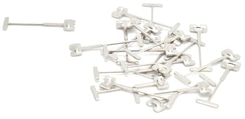 100Pcs T-Pins, Fliesen Ersatz Stahlnadeln Fliesen Nivelliersystem Kit Böden Wände Gebäude Fliesen Leveler mit Hoher Druckfestigkeit | Wiederverwendbar, Hohe Druckfestigkeit, Verschleißfest, Glatte Oberfläche, Für Böden Wände Gebäude Fliesen Nivelliersystem
