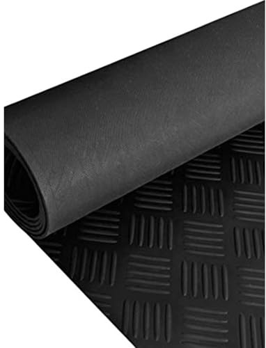 JARDIN202 - Estera Antideslizante Suelo Caucho Goma 3mm - Cuadro de Rayas | 3x1.5 Metros -