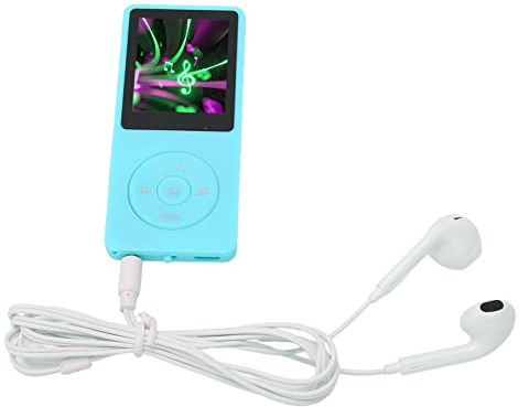8 GB MP3 MP4-spelare, Bärbar Musikspelare med 1,8 TFT HD-skärm, Sports Music Player med Hörlurar för Promenader/jogging/träning, 64 GB Utbyggbar, 30H Uppspelning (Blå)