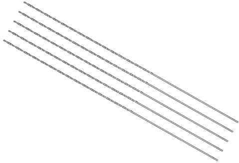 CoCud Mini Spiralbohrer Bohrer 1mm Bohrer Durchmesser 120mm Gesamt Länge Schnellarbeitsstahl Spiralbohrer Bit - (Anwendung: für Metall Plastik und Holzarbeiten) 5Stk