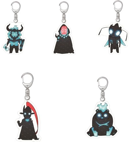 Sonsoke Juego de 5 llaveros de acrílico Sung de Game Jinwoo Sung para decoración de cosplay (3), multicolor, L