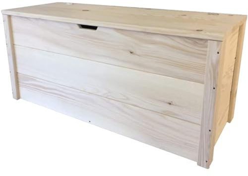 TOTAL WOOD 2012 Coffre en Bois, Coffre de Rangement, Coffre de Conteneur, Porte-Bois, Porte-Objet, modèle Matej différentes Tailles